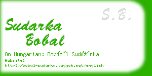 sudarka bobal business card
